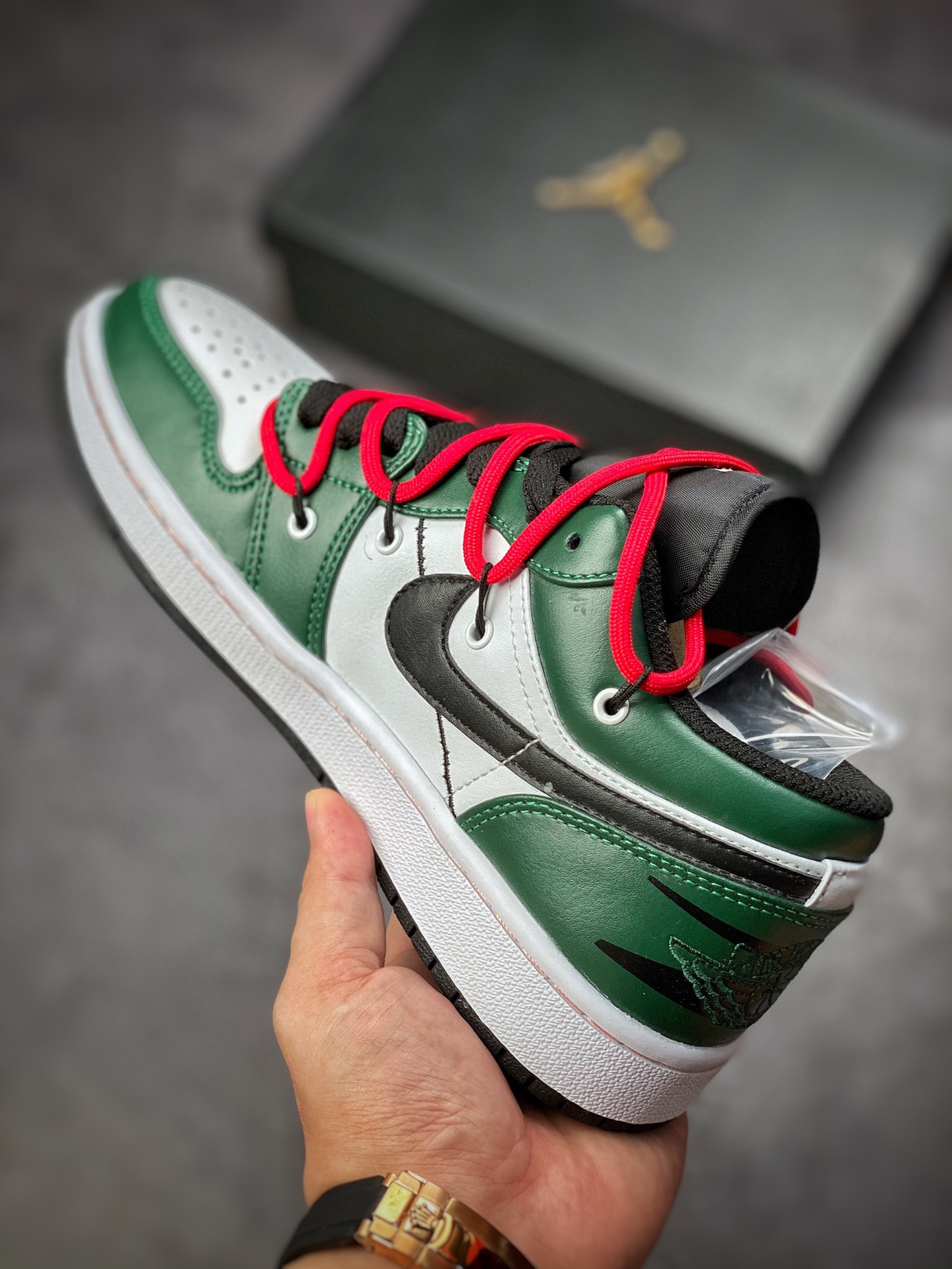 240 Air Jordan 1 Low 解构红白绿 553558-062