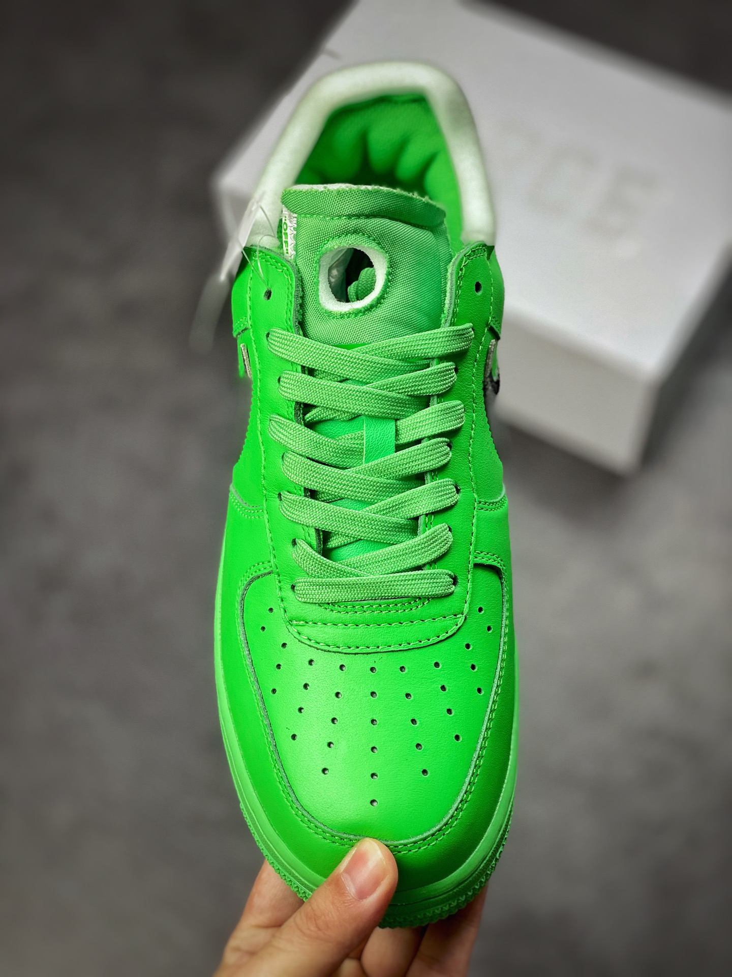 350 #纯原 Off White x Air Force 1 Low ”Green” 绿色艺术馆DX1419-300