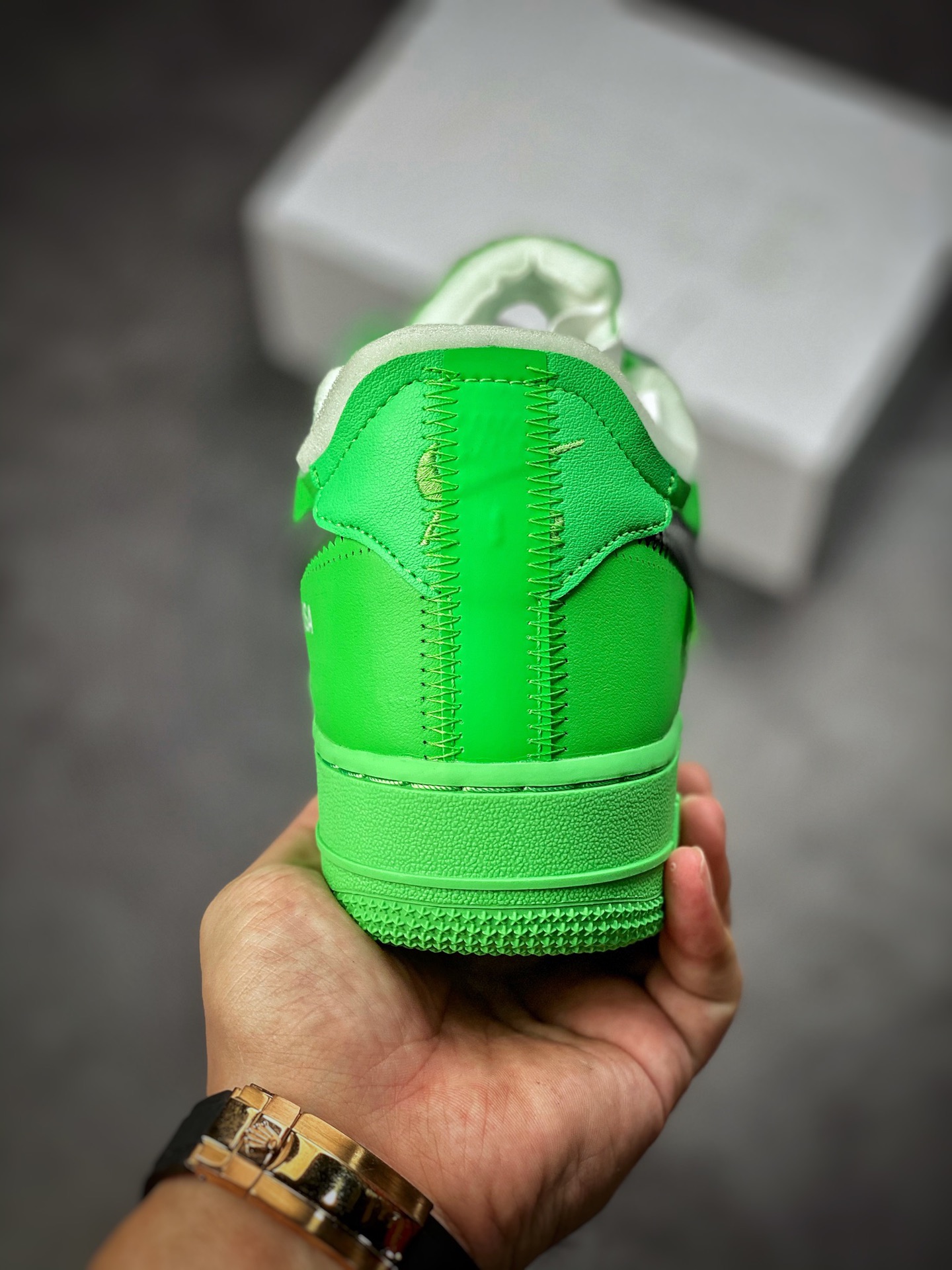 350 #纯原 Off White x Air Force 1 Low ”Green” 绿色艺术馆DX1419-300