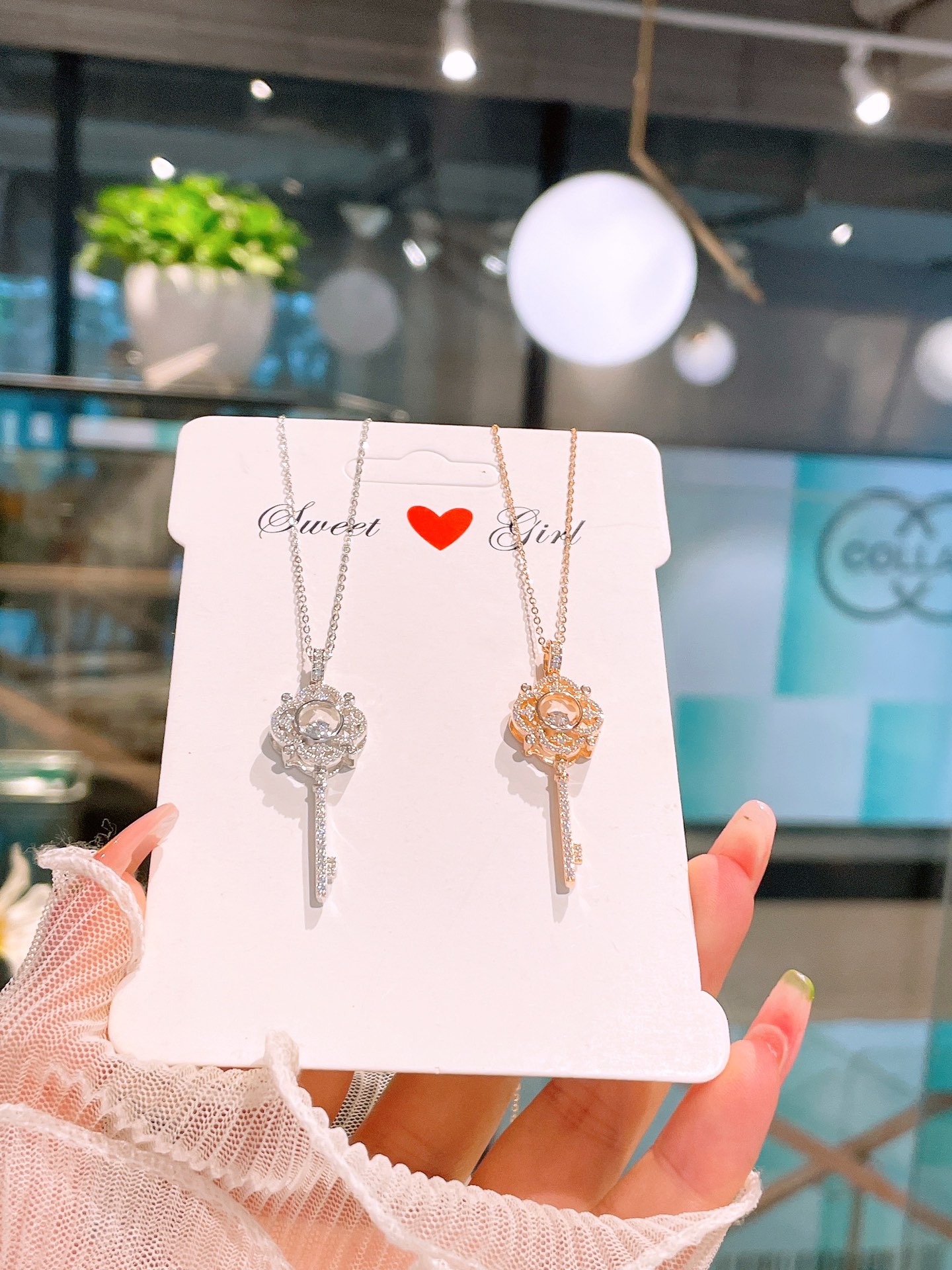 精巧ファインシルバーネックレスゴールド ギフト