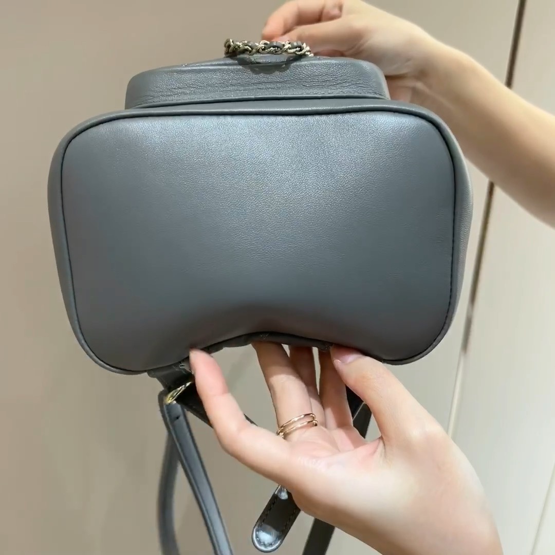 Chanel Duma Bags Backpack Grey