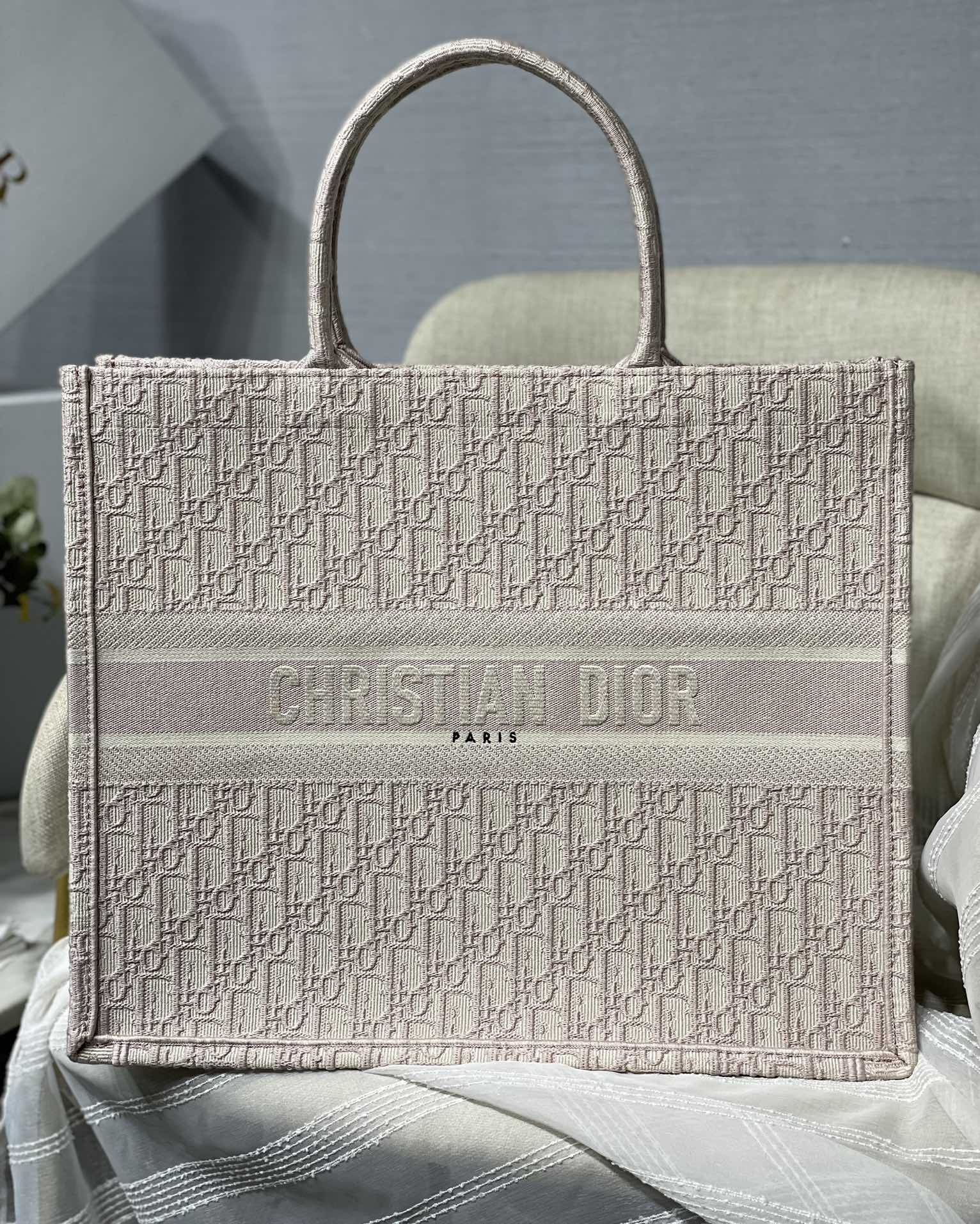 Dior Book Tote Oblique Large Tote Bag