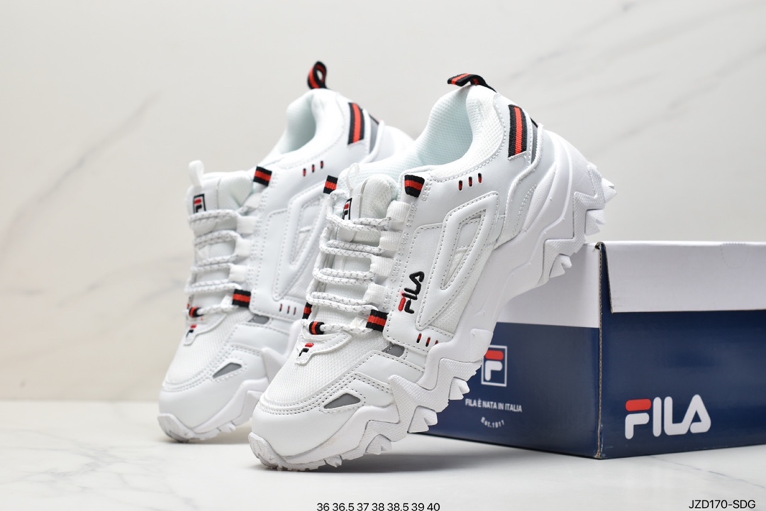 Italian sports aesthetics Fila Heritage Fluid mountain blood vessel series retro cat claw daddy ins trendy casual sports jogging shoes from F12W011115FSP