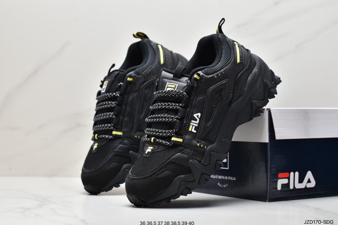 Italian sports aesthetics Fila Heritage Fluid mountain blood vessel series retro cat claw daddy ins trendy casual sports jogging shoes from F12W011115FSP