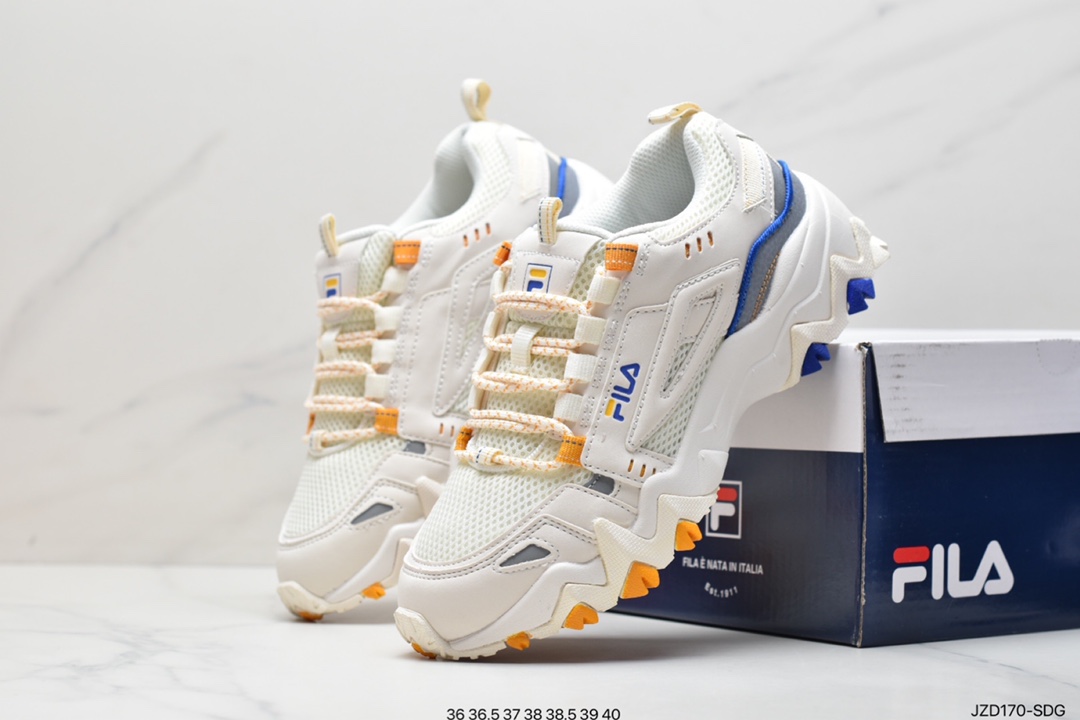 Italian sports aesthetics Fila Heritage Fluid mountain blood vessel series retro cat claw daddy ins trendy casual sports jogging shoes from F12W011115FSP