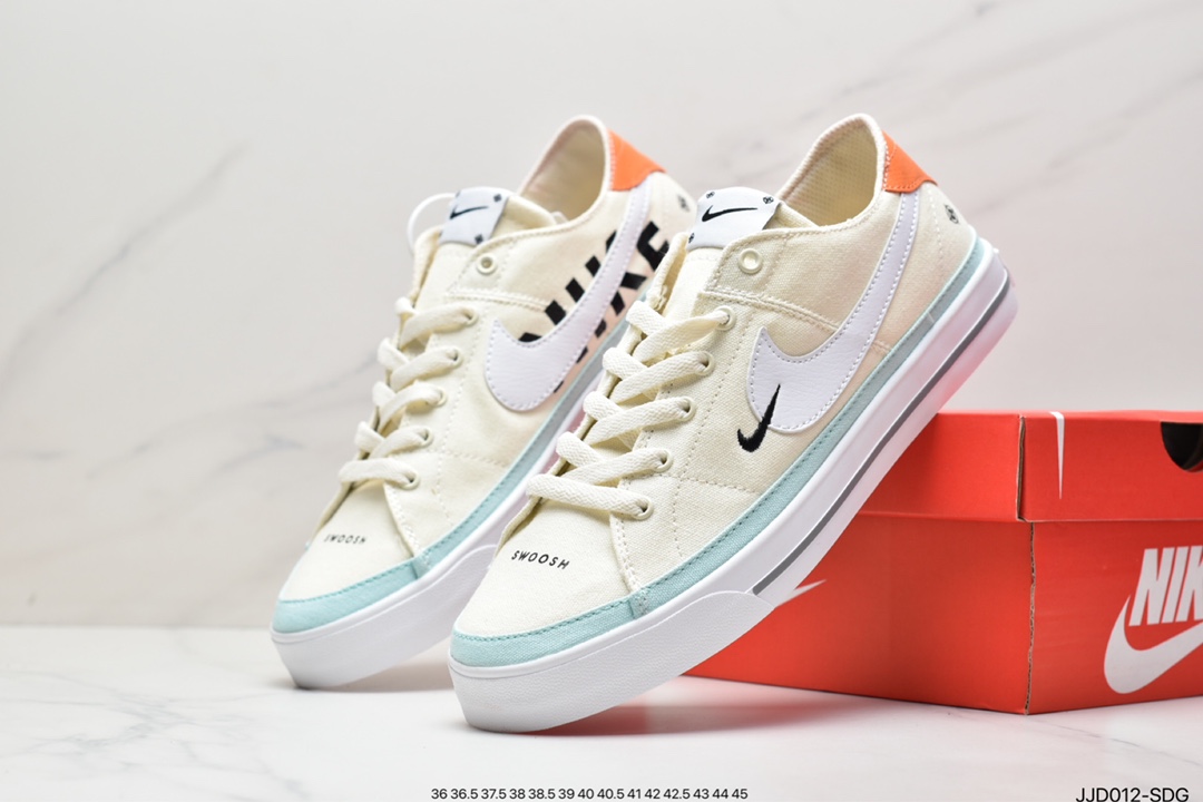 Nike Court Legacy学院产物系列系列低帮经典百搭休闲运动小白板鞋“帆布浅灰白酒红”DN4232-012 Nike Court Legacy学院产物系列系列低帮经典百搭休闲运动小白板鞋“帆布浅灰白酒红”DN4232-012