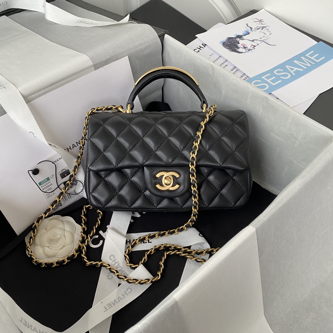 Chanel Classic Flap Bag Crossbody & Shoulder Bags Sheepskin Mini