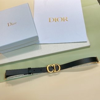 Outlet 1:1 Replica Dior Caro AAA+ Belts White Calfskin Cowhide