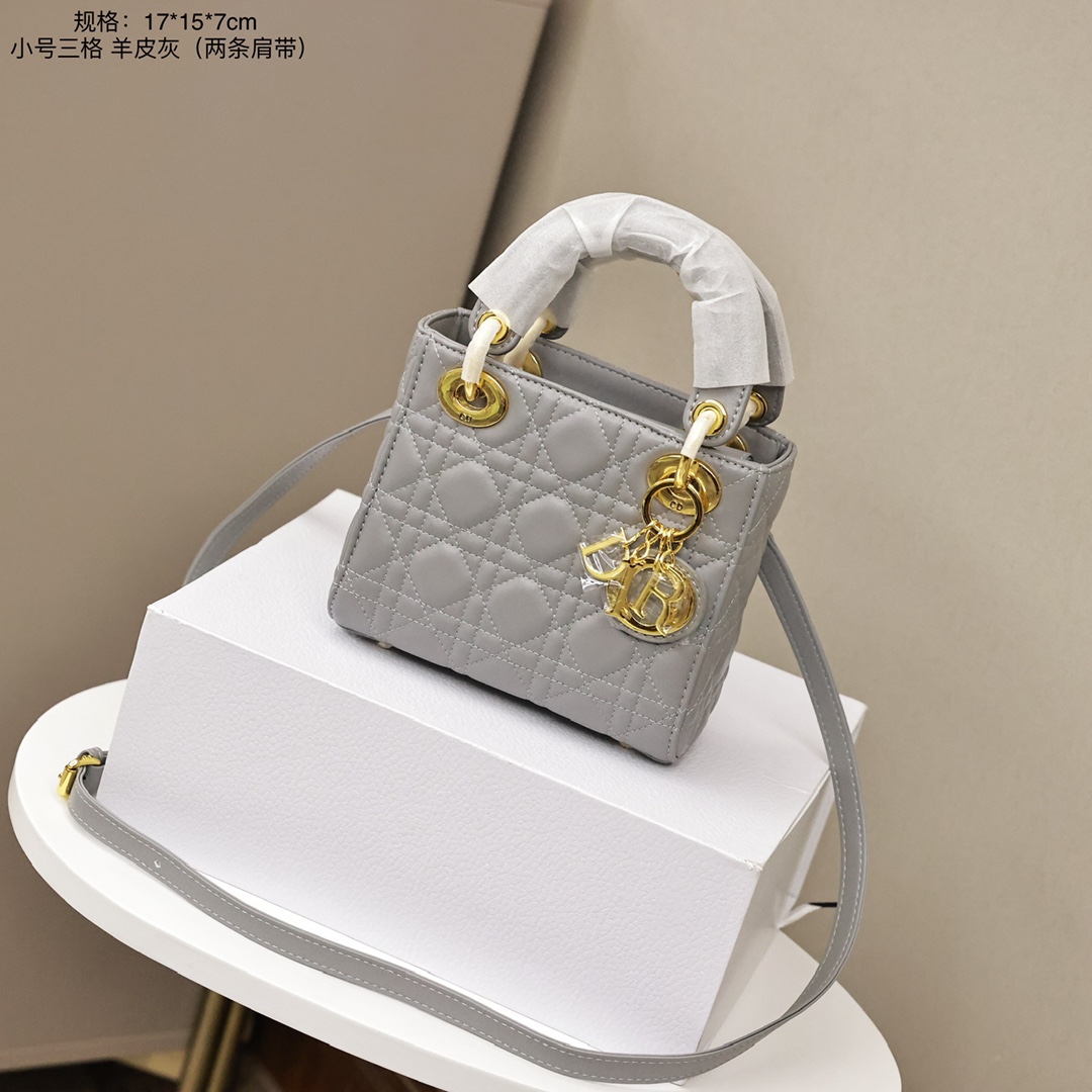 K0  Dior迪奥戴妃包小号三格