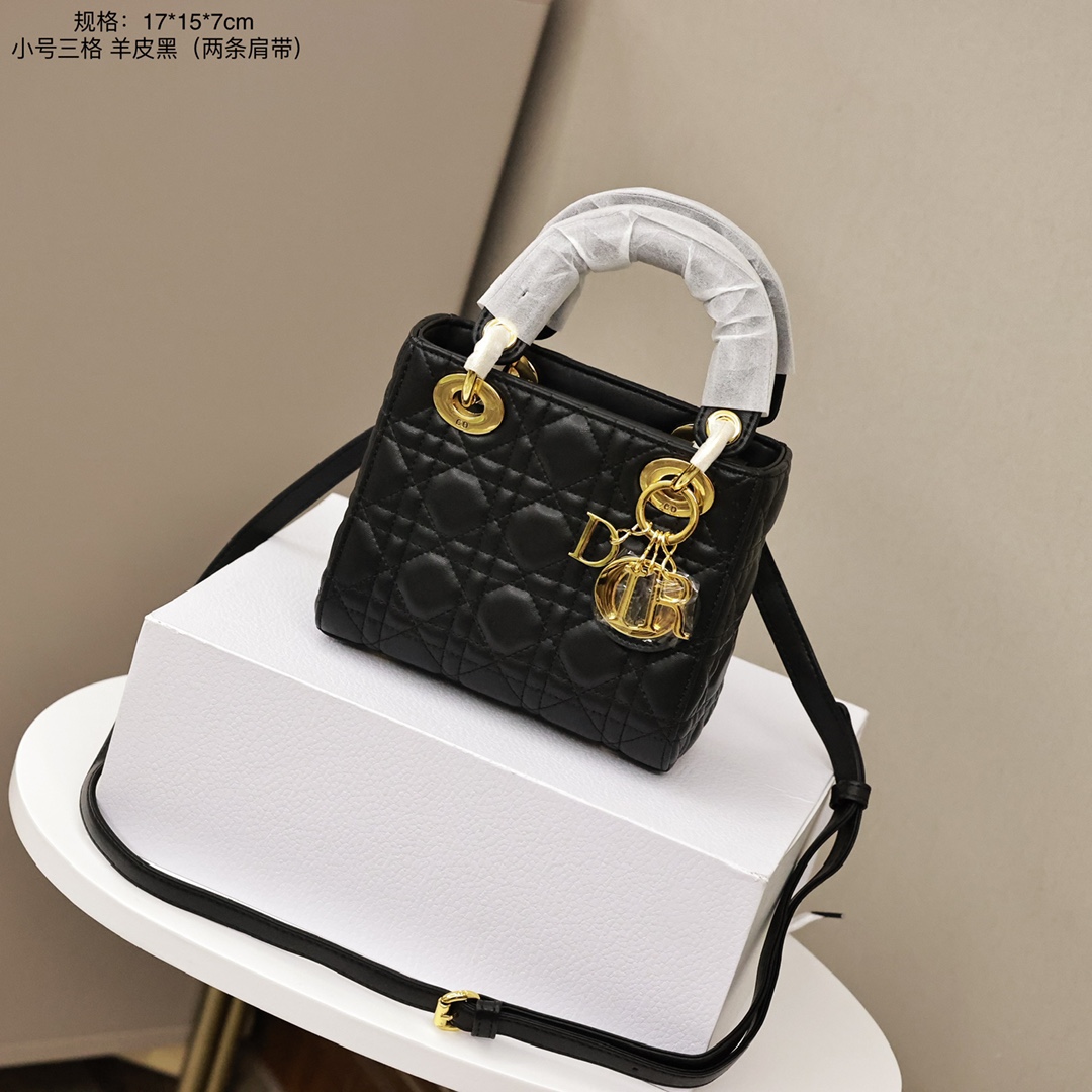 K0  Dior迪奥戴妃包小号三格