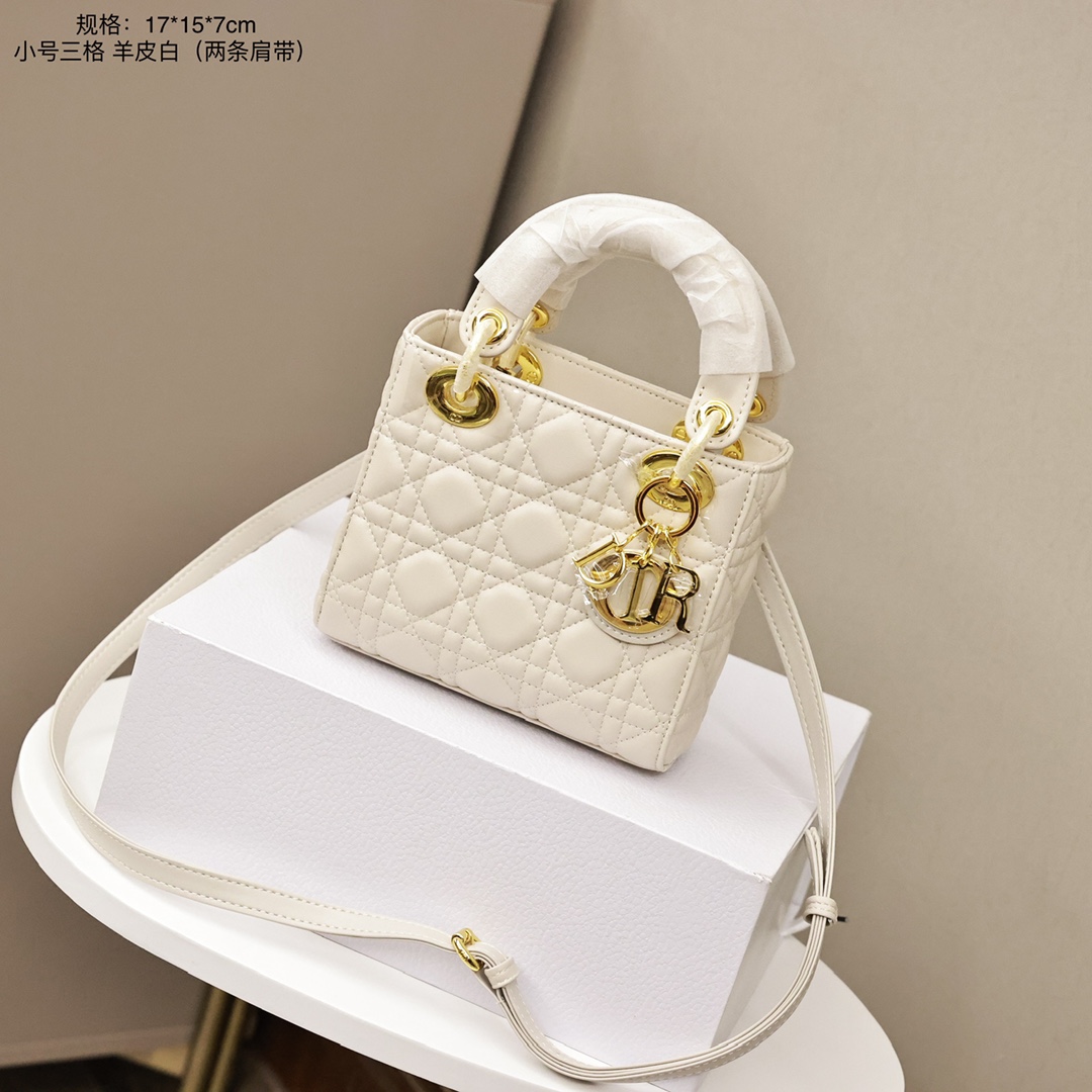 K0  Dior迪奥戴妃包小号三格