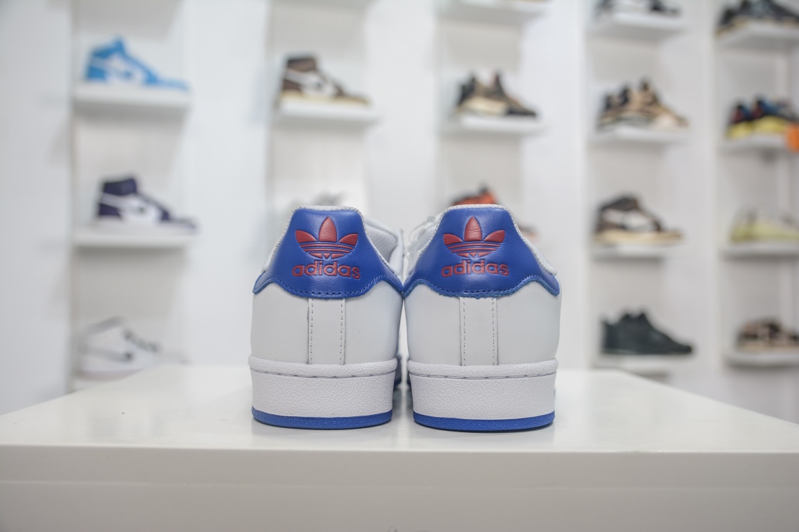 [Adidas Originals Series]AD Originals SuperatarWhite sapphire blue shell hea