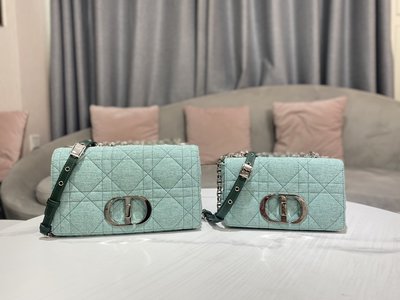 Where Can I Find
 Dior Caro Bags Handbags Green Linen