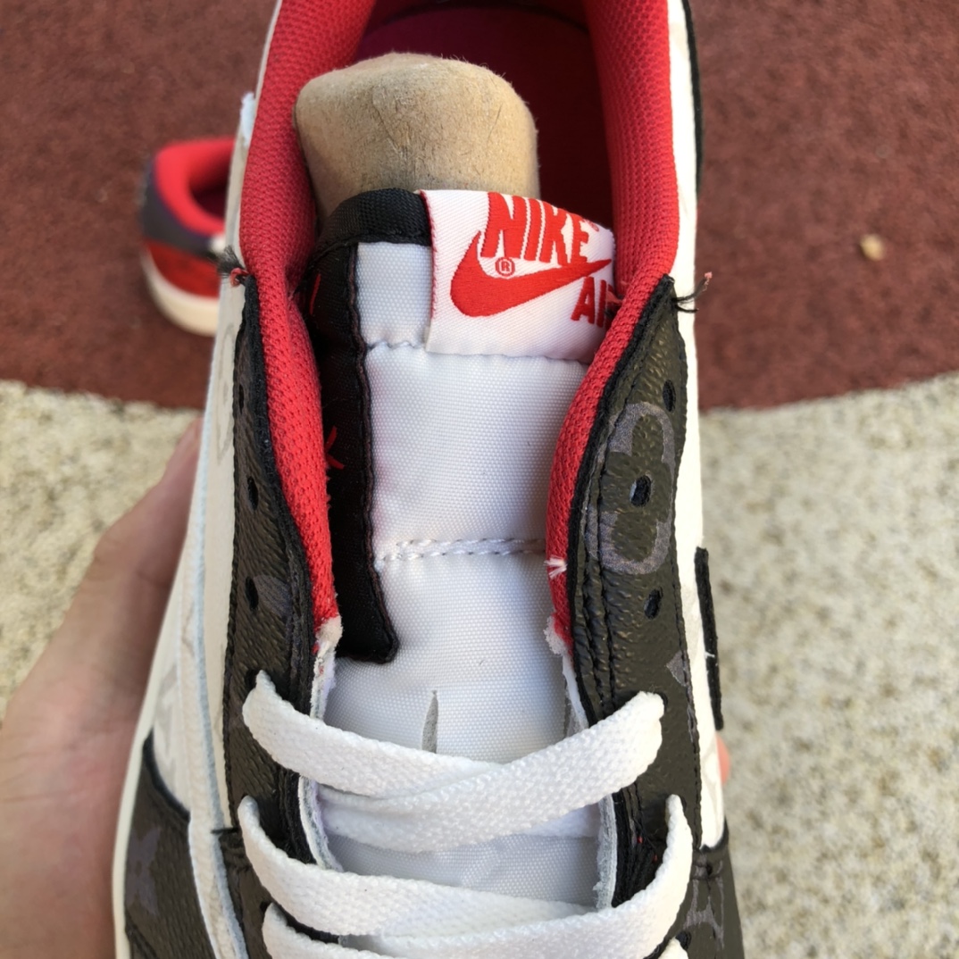 Travis Scott x Nike Air Jordan 1 Low AJ1 联名lv低帮板鞋TS 联名倒钩 DM7866-318