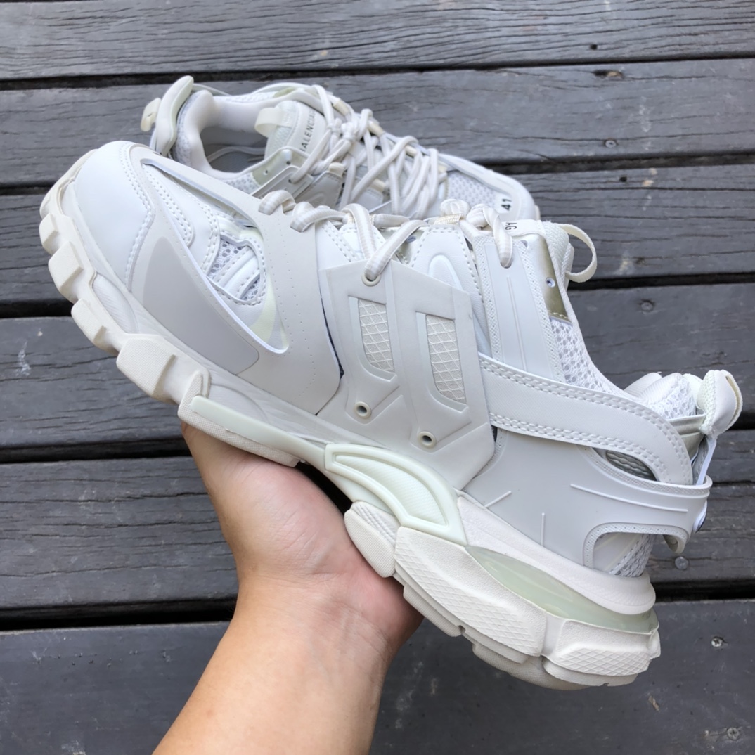 3.0 Pure White Balenciaga Triple S Old Shoes