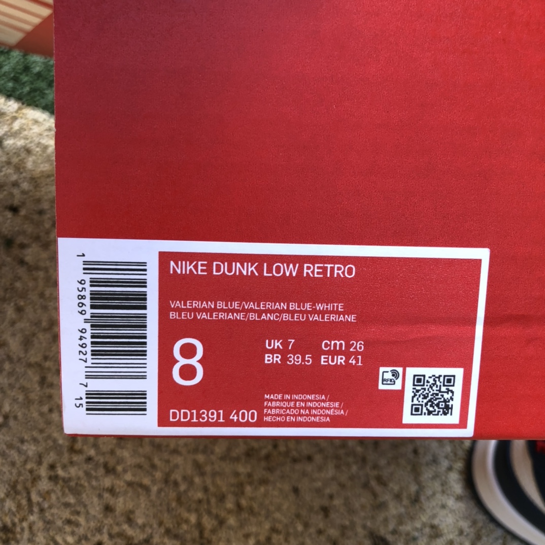 纯原版Nike Dunk Low Retro 白藏青 休闲复古板鞋 DD1391-400