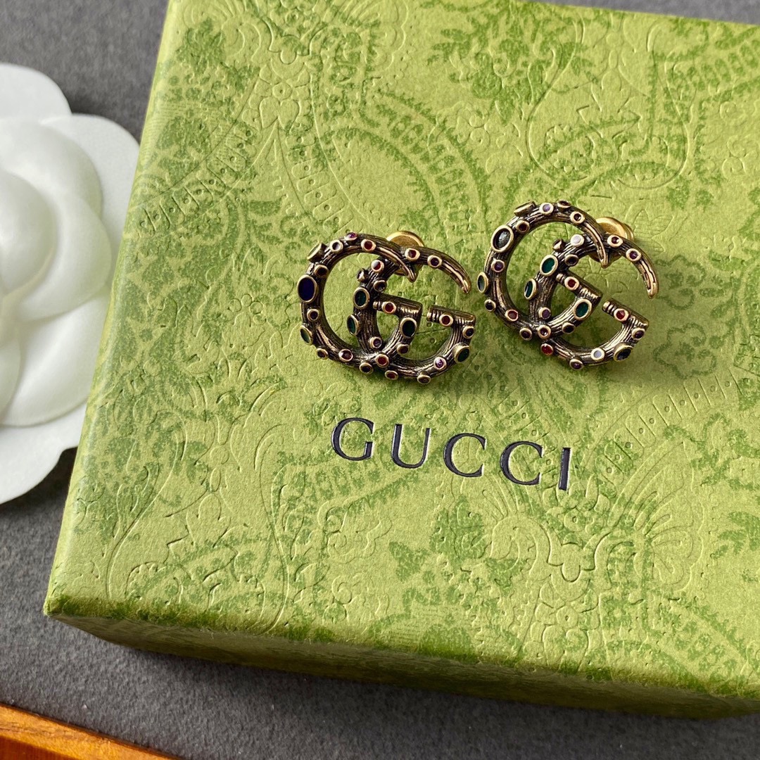Gucci Jewelry Earring Customize The Best Replica
 Gold White