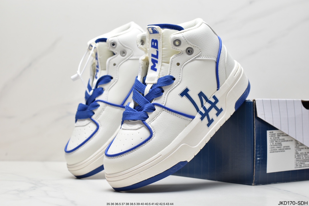MLB Chunky Liner New York Yankees学长鞋系列低帮老爹风轻量增高厚底百搭休闲运动慢跑鞋“皮革白黑NY印花”3ASXCA12N-50WHS MLB Chunky Liner New York Yankees学长鞋系列低帮老爹风轻量增高厚底百搭休闲运动慢跑鞋“皮革白黑NY印花”3ASXCA12N-50WHS