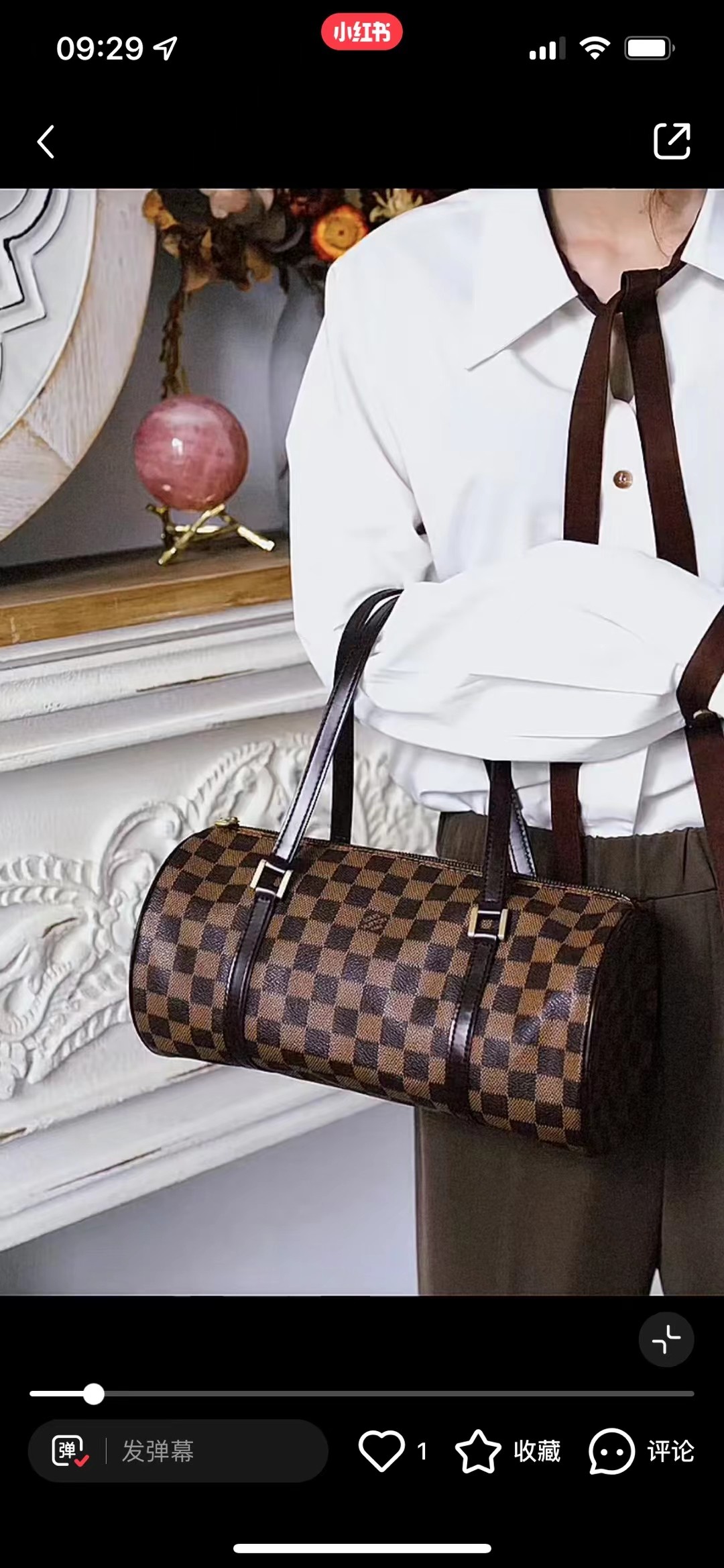 I5 165 Louis Vuitton 路易威登 LV 棕格滚子包原版五金配件高品质实用百搭轻便好用款，尺码30厘米