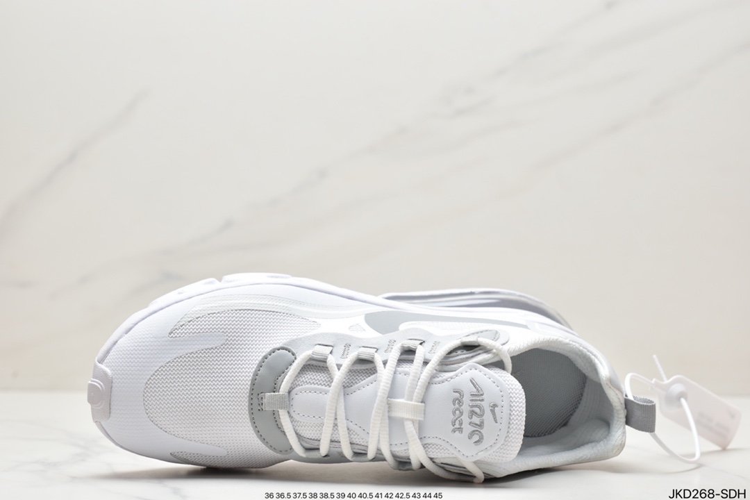 Nike Air Max 270 React 270瑞亚赛车系列透气后半掌气垫百搭运动慢跑鞋 CJ0620 Nike Air Max 270 React 270瑞亚赛车系列透气后半掌气垫百搭运动慢跑鞋 CJ0620