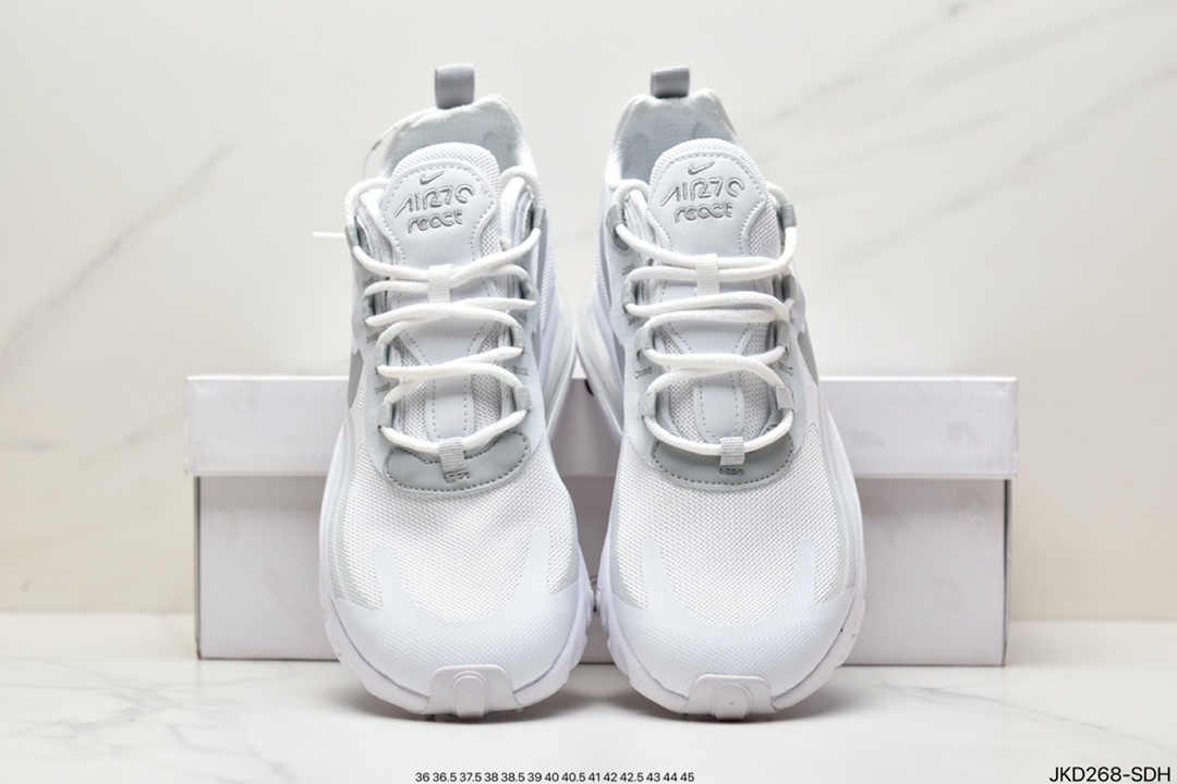 Nike Air Max 270 React 270瑞亚赛车系列透气后半掌气垫百搭运动慢跑鞋 CJ0620 Nike Air Max 270 React 270瑞亚赛车系列透气后半掌气垫百搭运动慢跑鞋 CJ0620