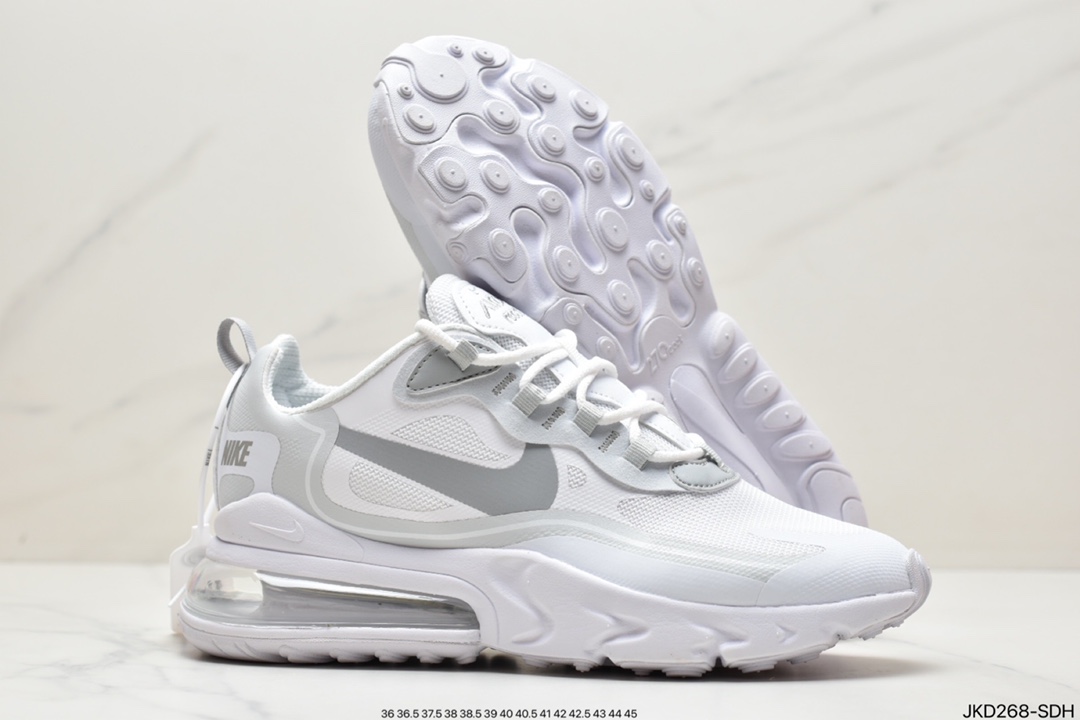 Nike Air Max 270 React 270瑞亚赛车系列透气后半掌气垫百搭运动慢跑鞋 CJ0620 Nike Air Max 270 React 270瑞亚赛车系列透气后半掌气垫百搭运动慢跑鞋 CJ0620