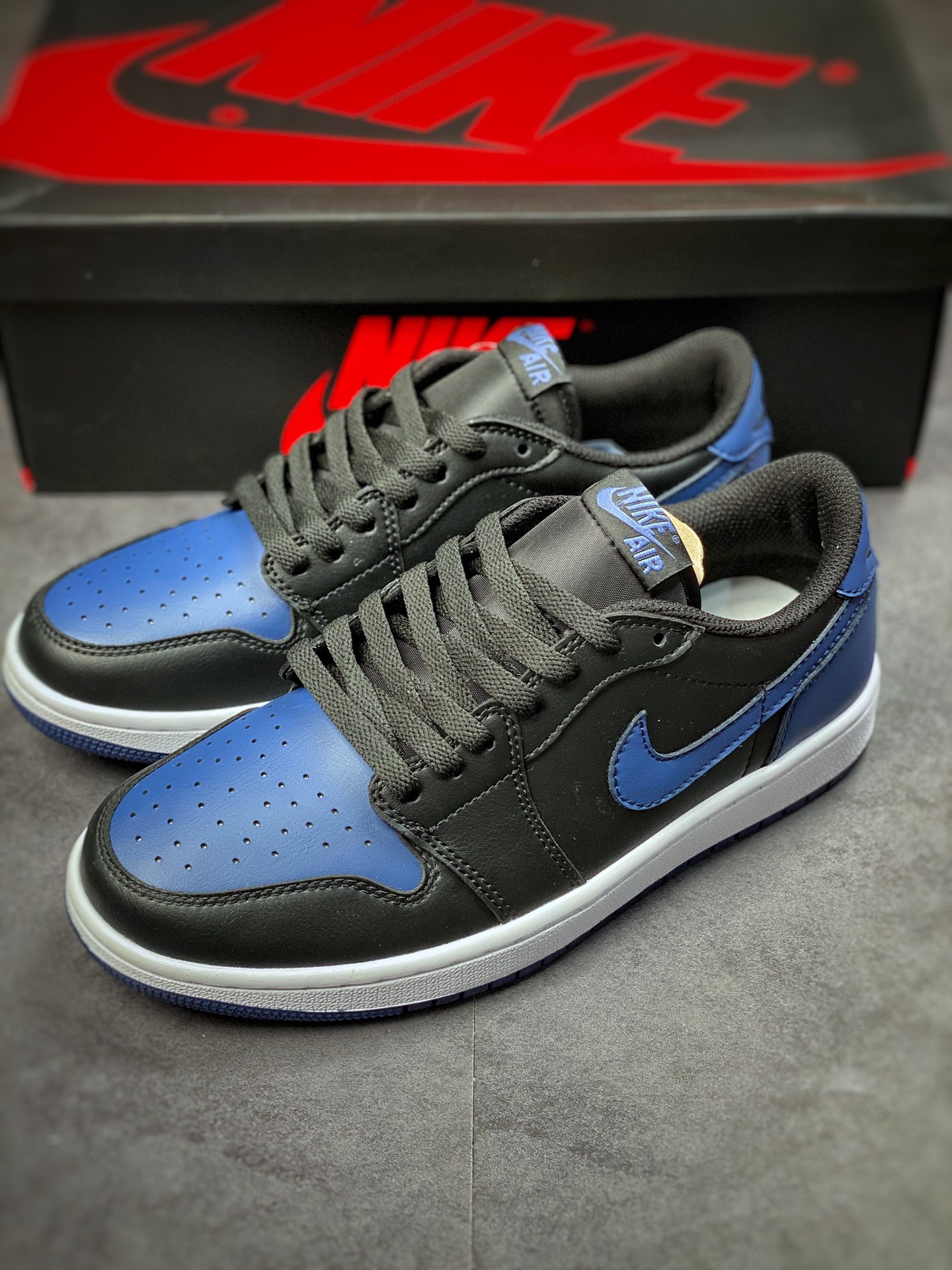 200 Air Jordan 1 Low 黑蓝 AJ1乔1低帮休闲板鞋 CZ0790-041