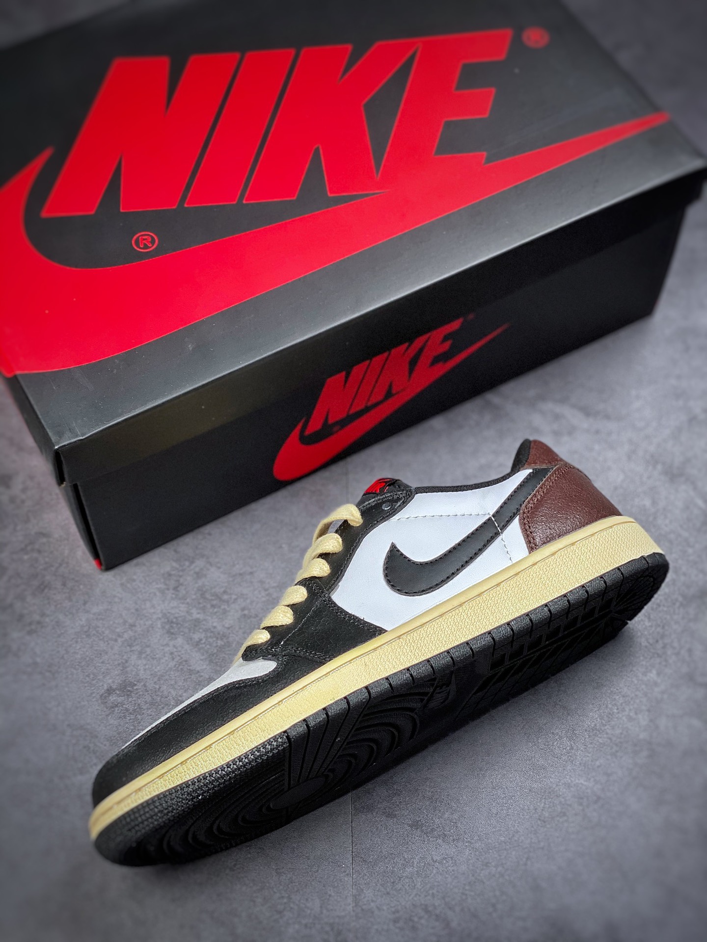 200 Air Jordan 1 Low 黑摩卡爆裂纹 AJ1乔1低帮休闲板鞋 CZ0790-061