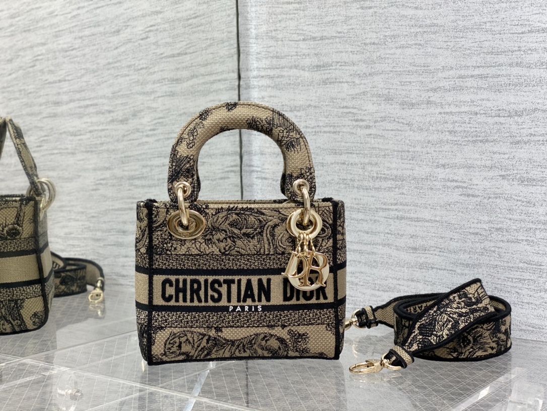 DIOR Lady Embroidered Handbag