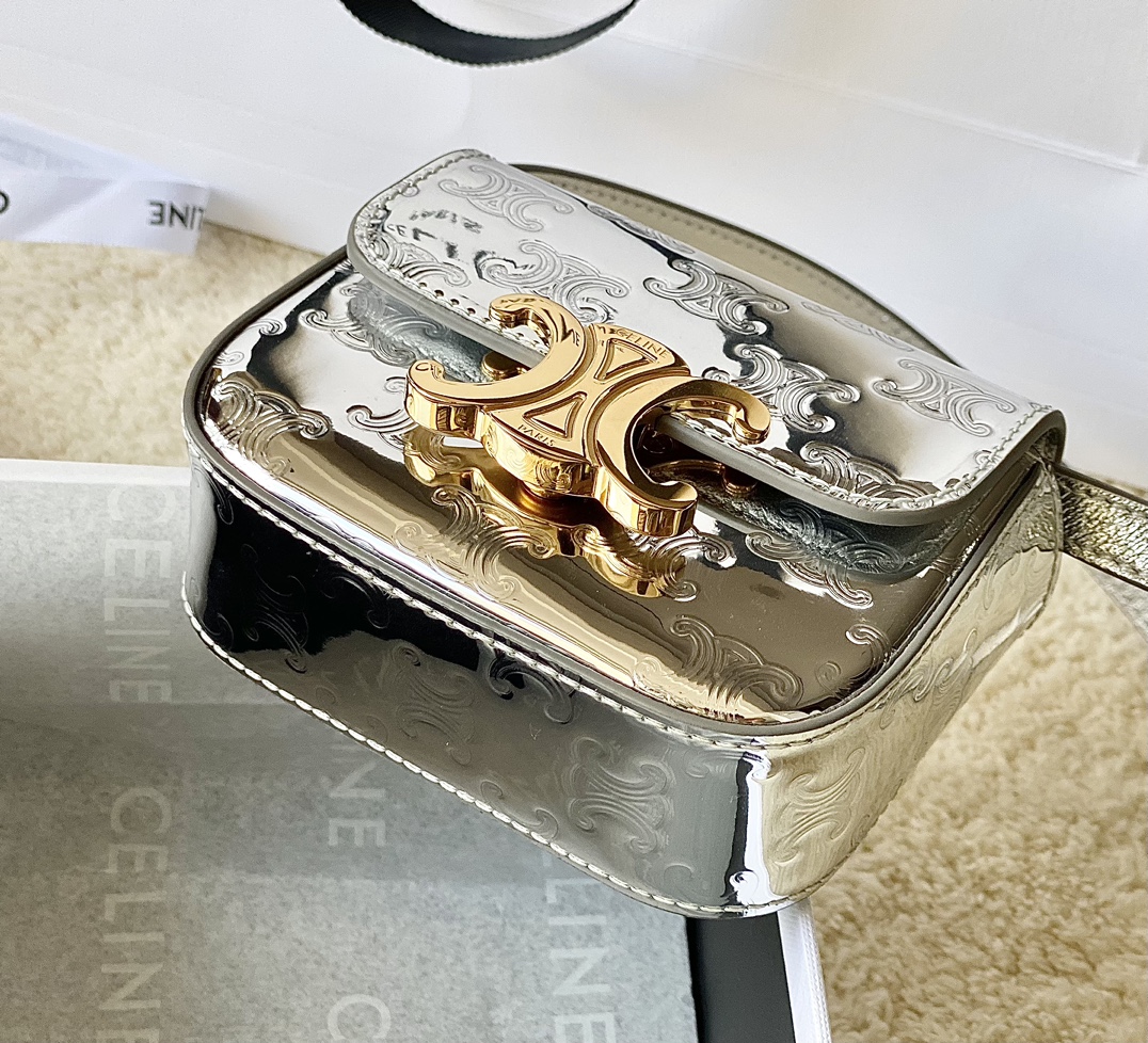 CELINE赛琳进口牛皮凯旋门迷你挎包101513