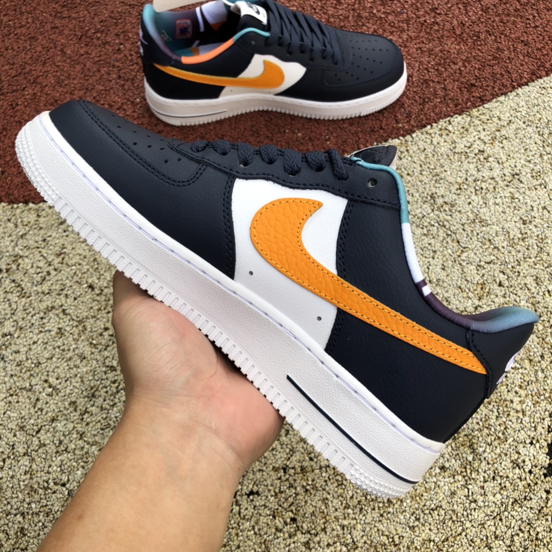 NikeAir Force 1 LowAF1白蓝橙低帮休闲鞋DM0109-400