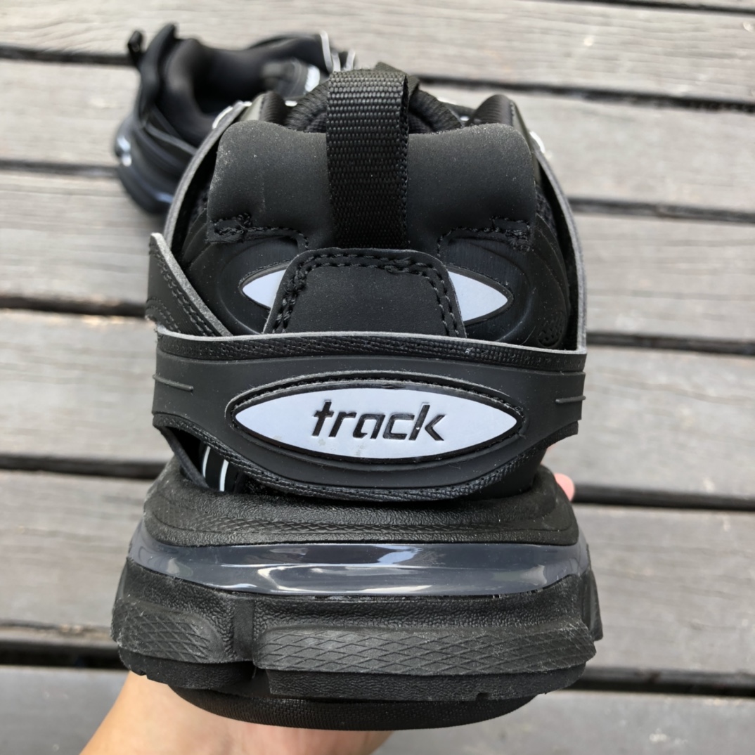 3.0 Black Balenciaga Triple S Dad Shoes