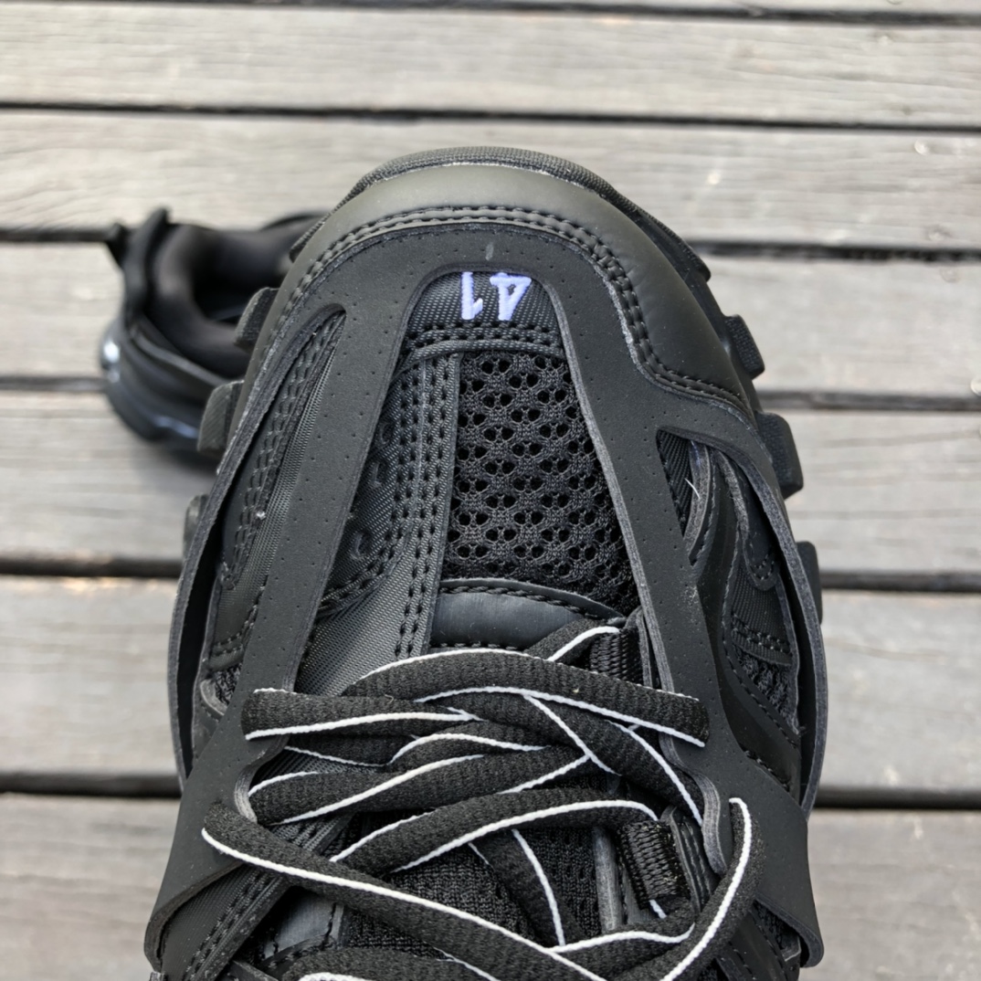 3.0 Black Balenciaga Triple S Dad Shoes