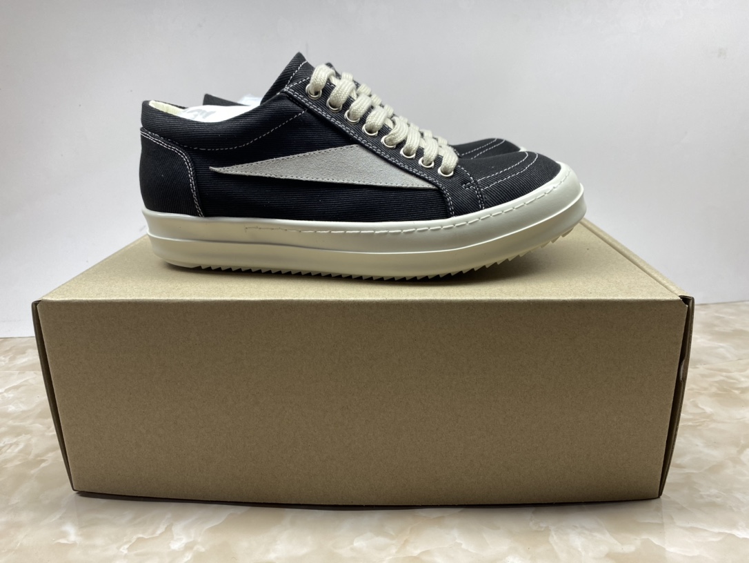 Versión alta de Guangzhou. El nuevo modelo exclusivo de corte bajo de drkshdw de la sublínea de RICK OWENS con remaches…