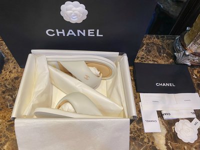 Chanel Shoes Flip Flops for sale online White