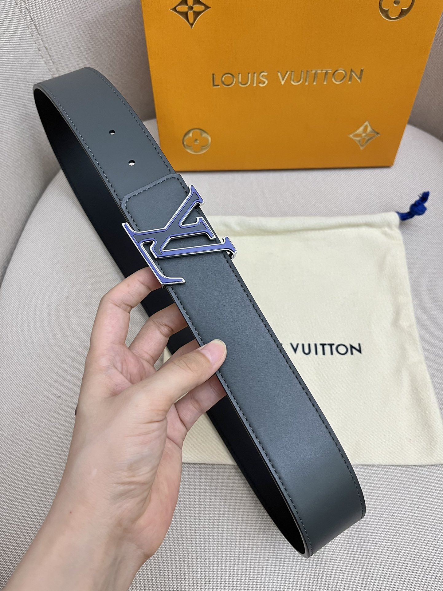 品牌LV路易威登！原单皮带腰带双面使