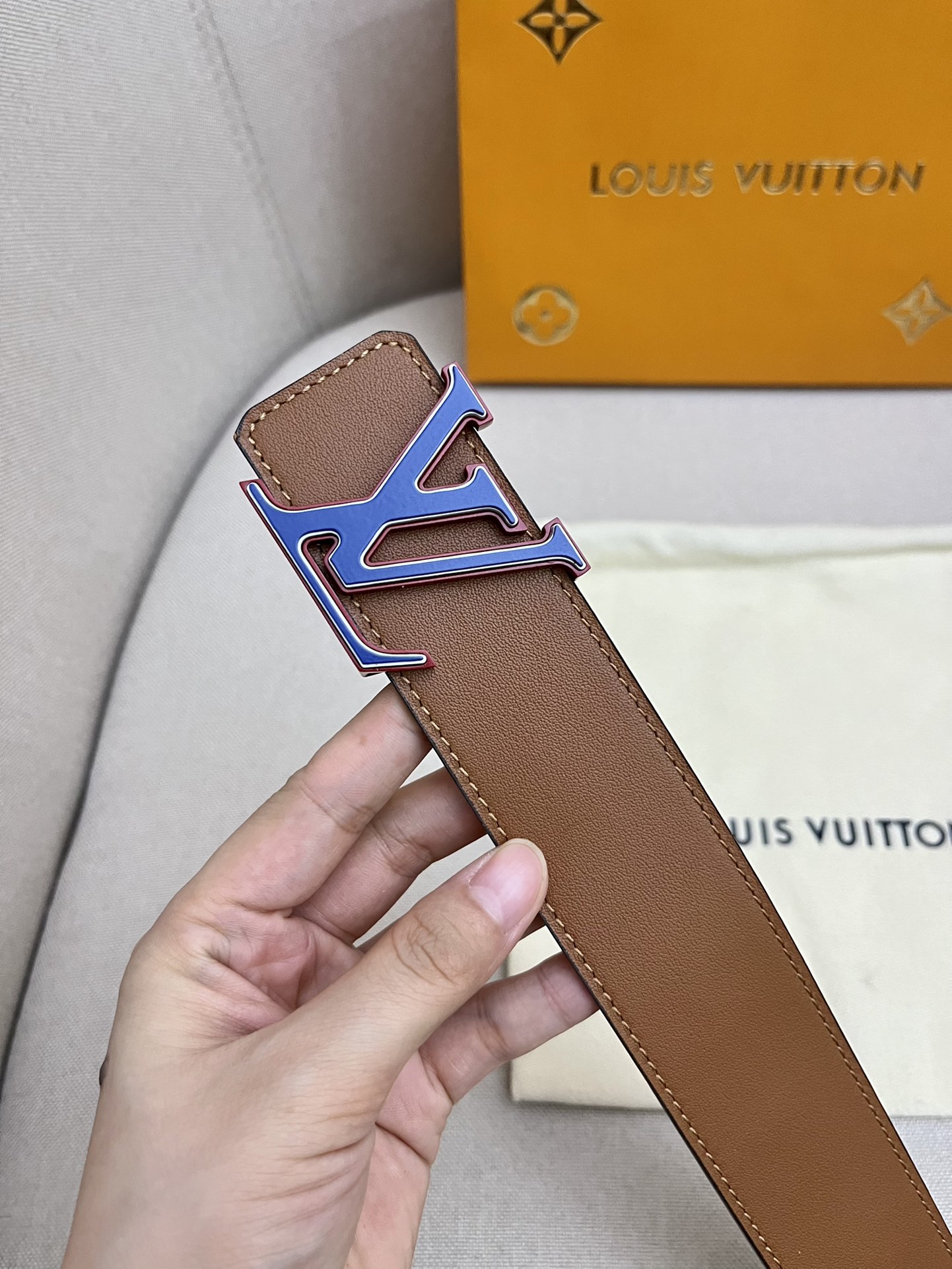 品牌LV路易威登！原单皮带腰带双面使