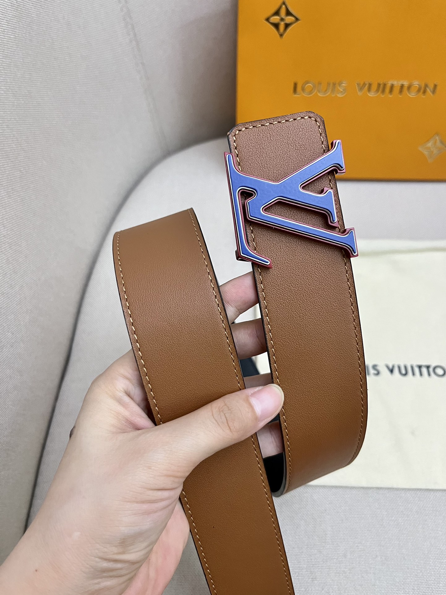品牌LV路易威登！原单皮带腰带双面使