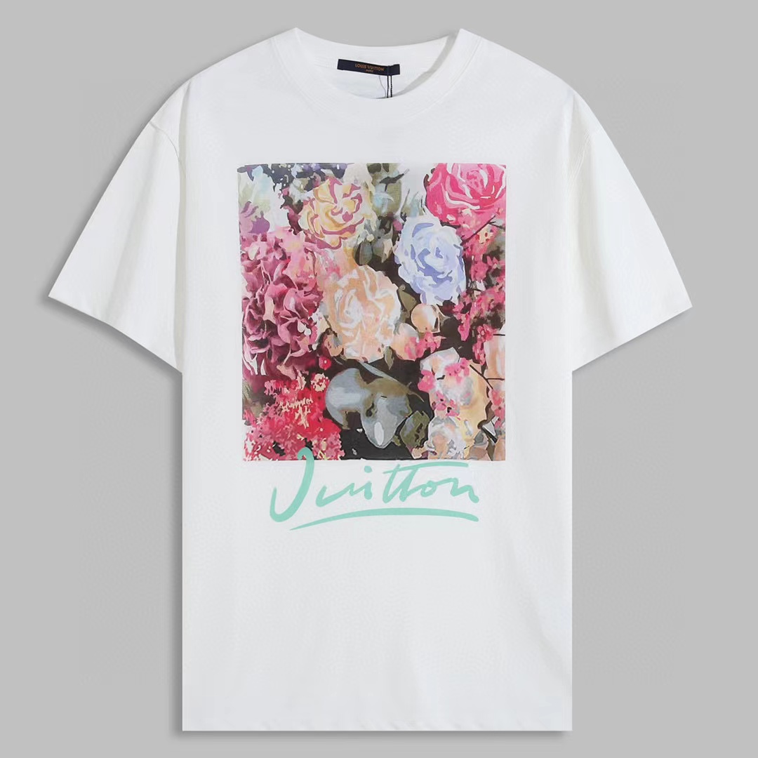 Louis Vuitton Abbigliamento T-Shirt Nero Bianco Collezione Autunno/Inverno