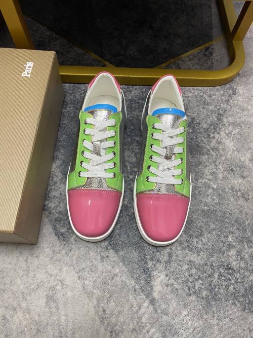 Christian Louboutin Multicolor Leather Casual Sneakers for Women 1 Christian Louboutin Multicolor Leather Casual Sneakers for Women