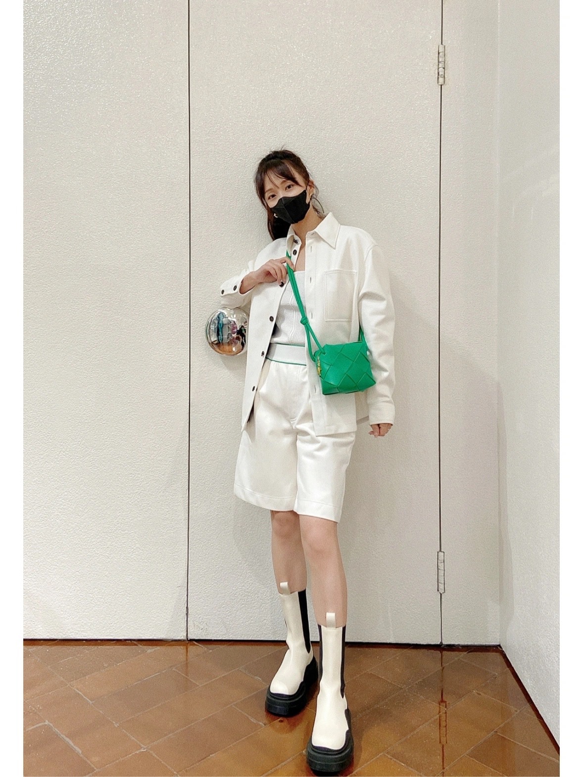 Bottega Veneta CASSETTE 14CM 相机包 701915鹦鹉绿
