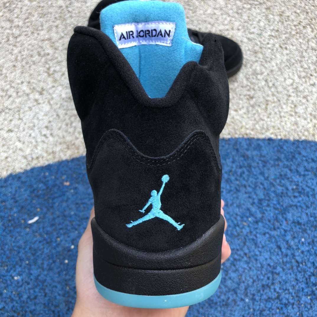 550 Air Jordan 5 Aqua 黑黄兰 篮球鞋 DD0587-047