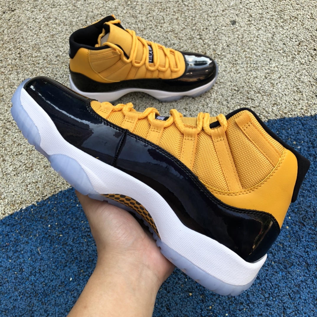 480 Air Jordan 11 蓝黄高帮 篮球鞋 真碳板 CT8012-118