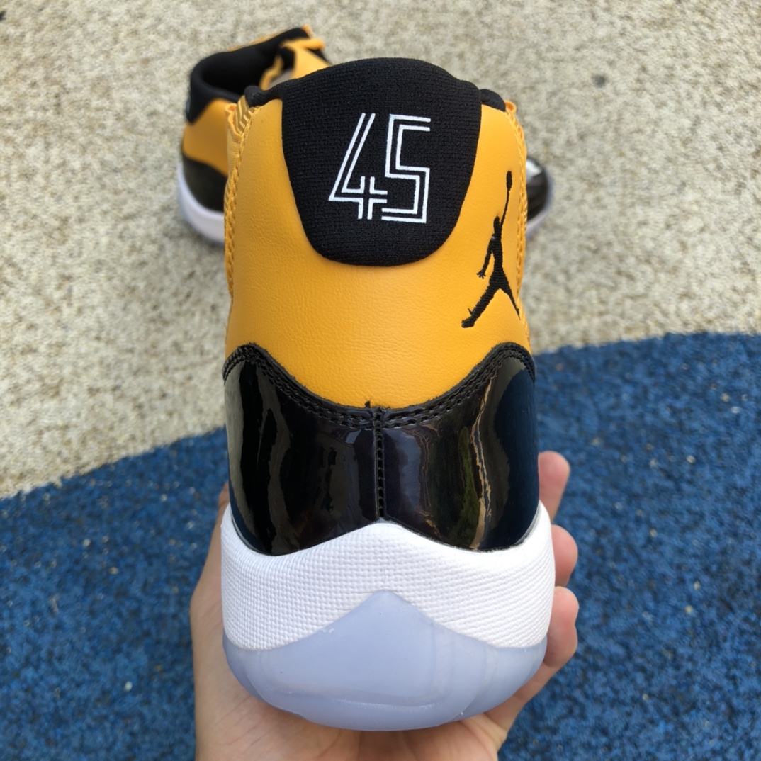 480 Air Jordan 11 蓝黄高帮 篮球鞋 真碳板 CT8012-118