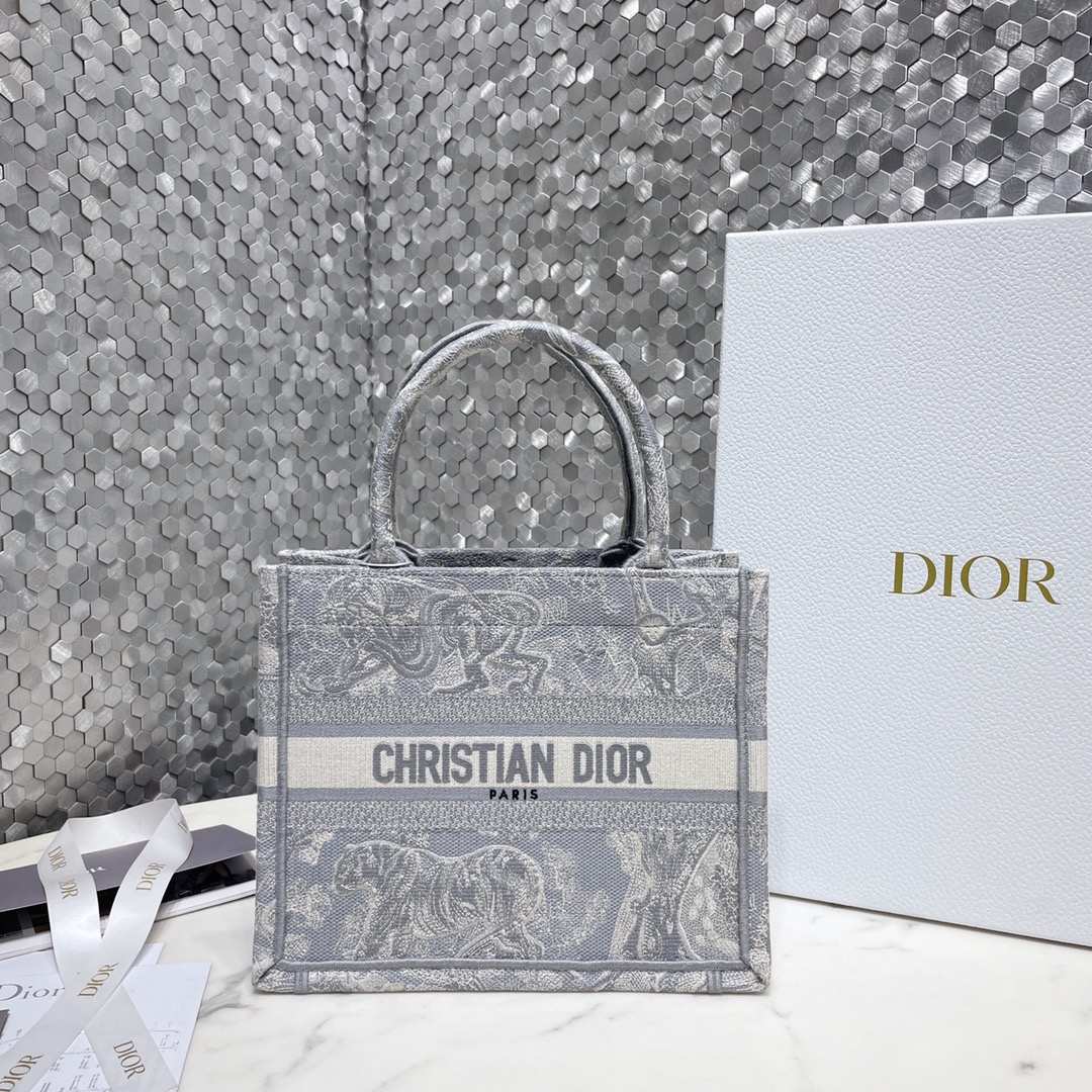 Dior Book Tote Shop
 Handbags Tote Bags Blue Embroidery