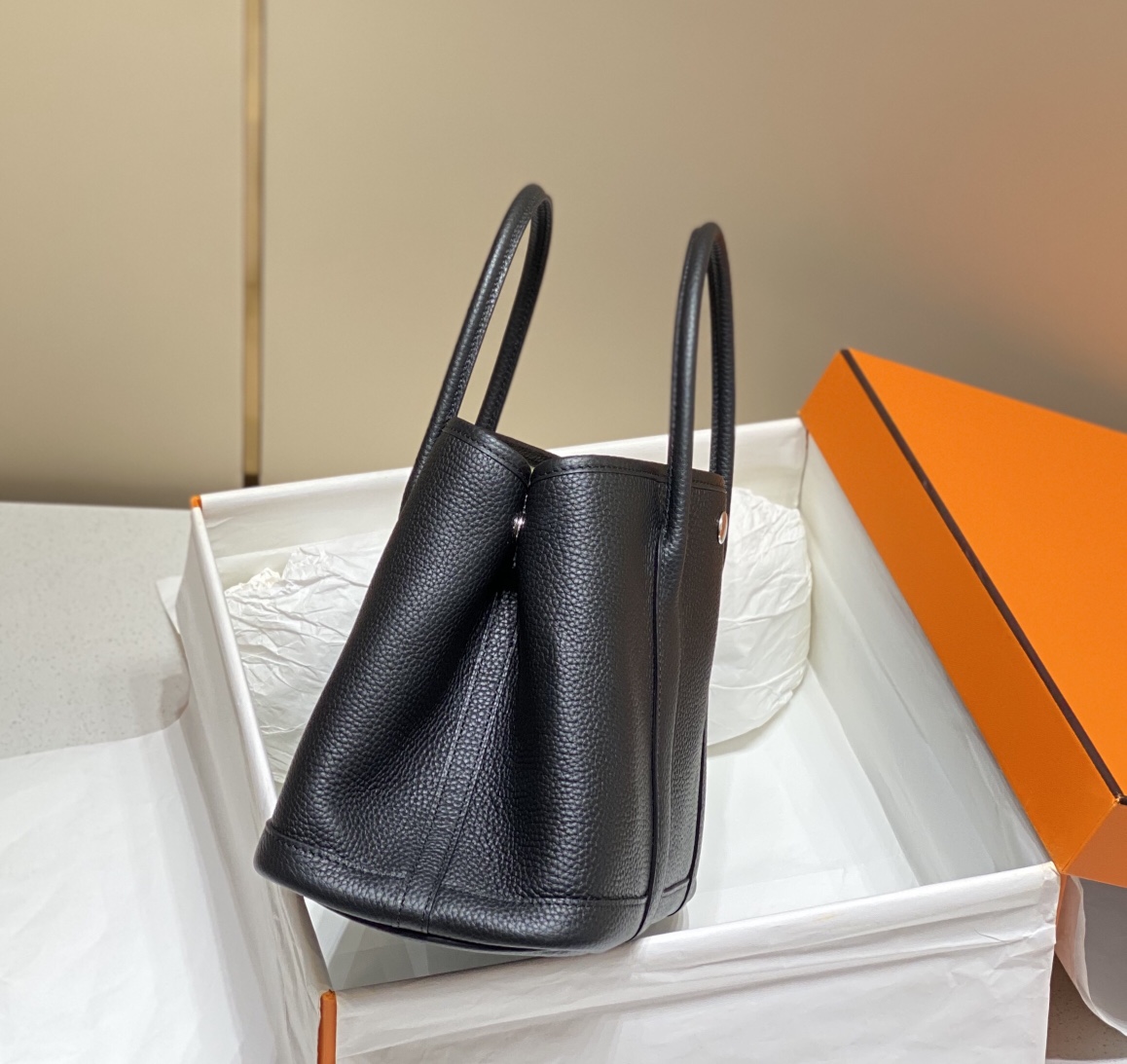 Elegant Black Garden Party Tote Bag, 30cm - Versatile & Stylish 3 i1659947801 6907 2