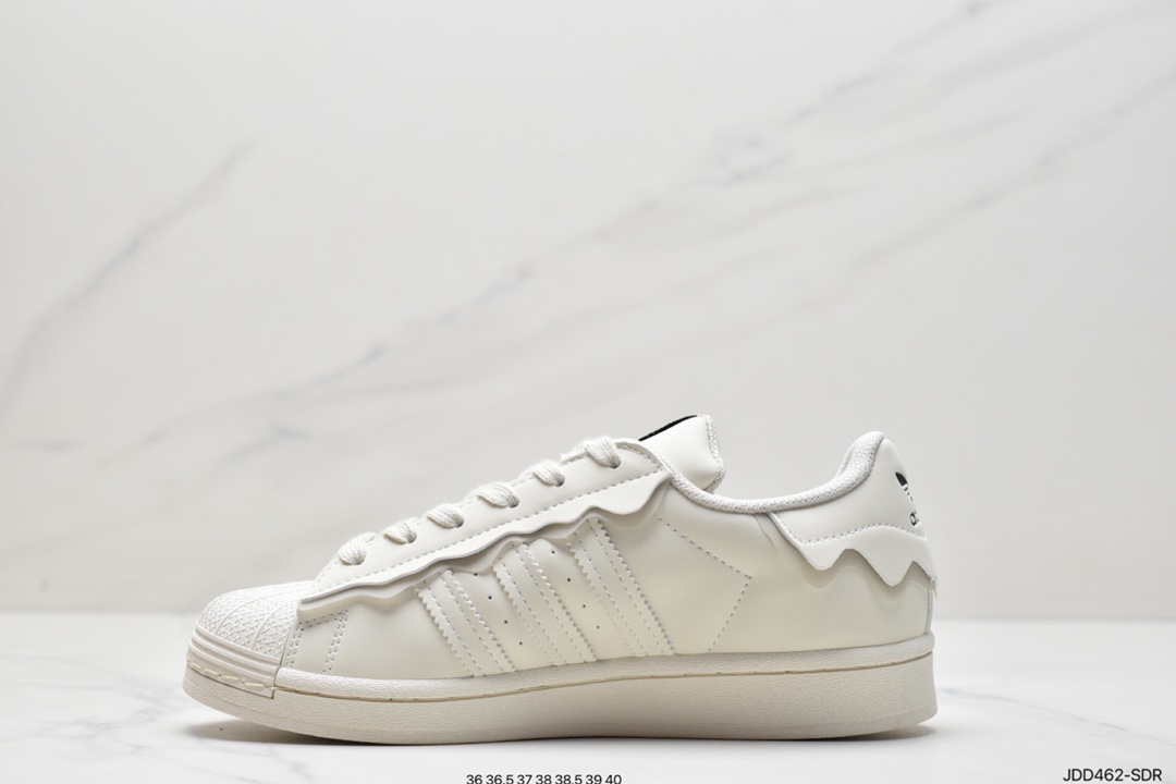 Adidas clover women's 22-year spring low-top cream white lace classic shell head sneakers GW4440