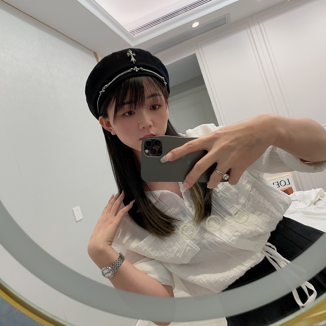 [Chrome Hearts Hats]Croxin Luxury Heavy Industry Handmade Beret Why do early a