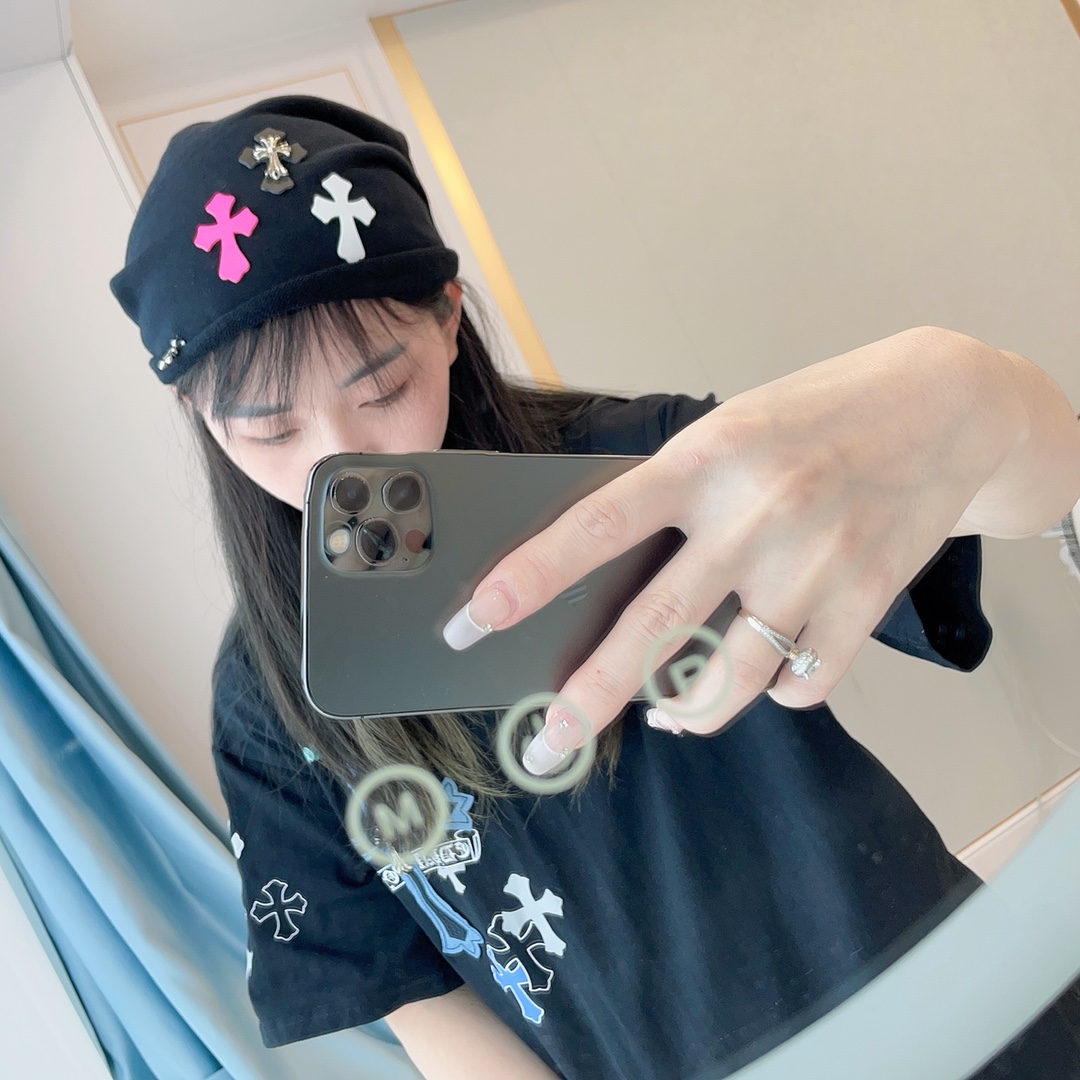 [Chrome Hearts Hats]Croxin early autumn new cross stacking cap Thepile of h