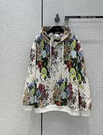 Louis Vuitton Clothing Hoodies White Printing Fall Collection Hooded Top